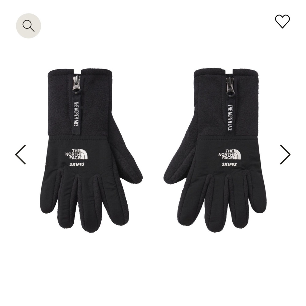 Skims x Northface gloves